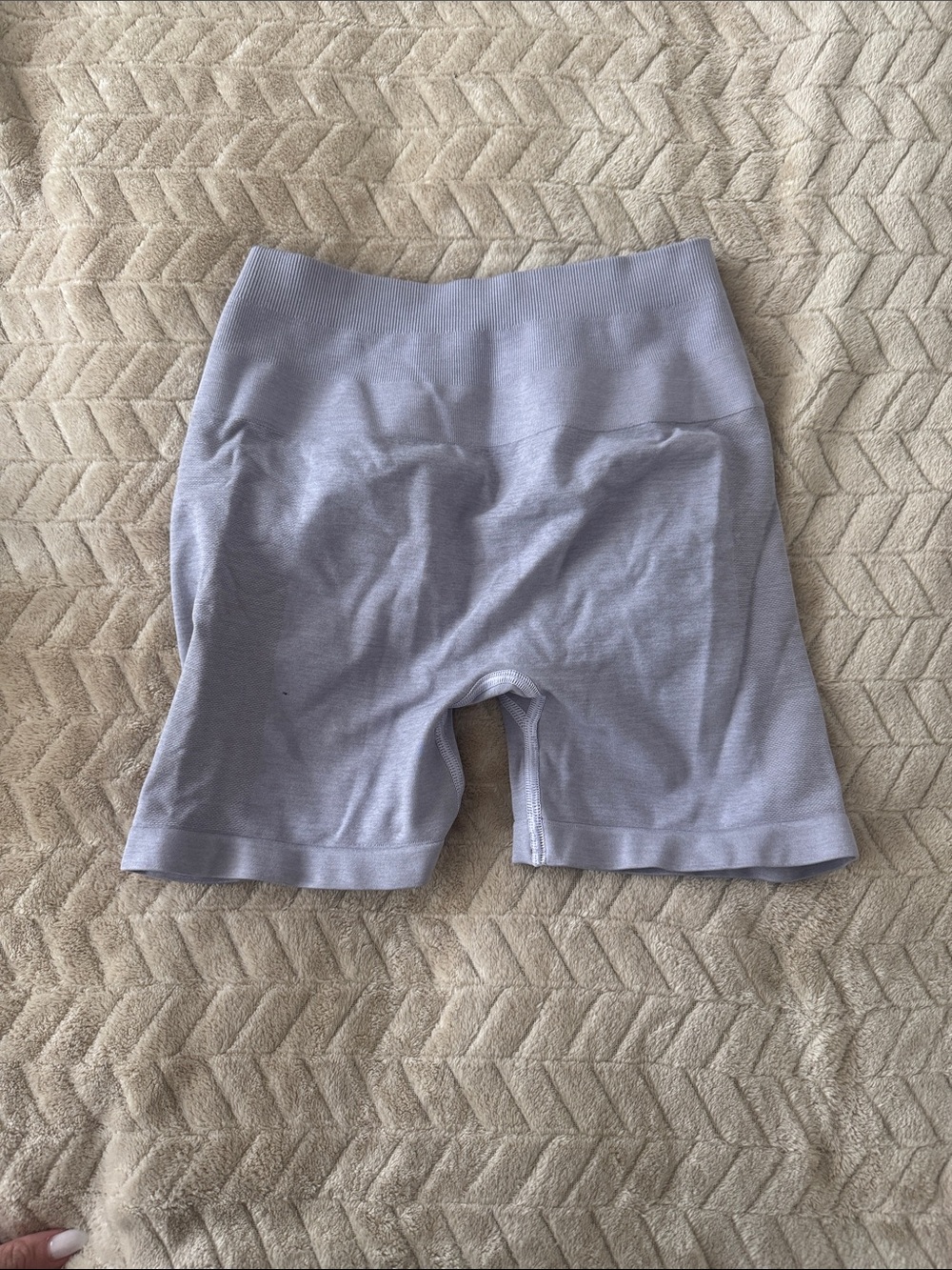 Alphalete Lavender High-Waist Athletic Bike Shorts